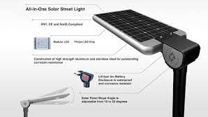 Btree LED Solar Street Light -12 W cu baterie Li-ion și panou solar de 20W- 广州纵横-第 2 组-杨惠萍
